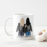 Best Friends Custom Hair BFF Besties Friendship Coffee Mug<br><div class="desc">Personalized Best Friends Custom Hair Style Skin Tone BFF Besties Friendship Coffee Mug
If you would like to CHANGE the hairstyles for both girls and the skin tone colour for the girl on the left,  please MESSAGE me so I can create a custom product link for you.</div>