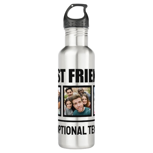 Best Friends custom photos & text 710 Ml Water Bottle (Front)