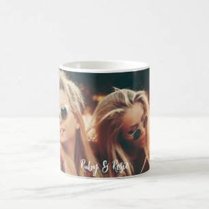 Best Friends Customized Photo Collage Coffee Mug