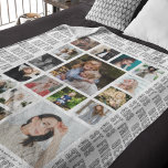 Best Friends Customized Photo Collage Fleece Blanket<br><div class="desc">This modern best friends, photo collage blanket is the perfect gift for your best friend, featuring 18 of your favourite photographs, the text BEST FRIENDS in a fun repeated script font, and then personalize with your names. Fantastic as a present for christmas, graduation, galatines, birthday or gift any other special...</div>