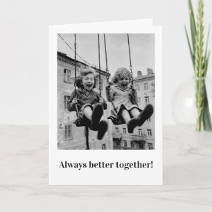 Best Friends Cute Message Card