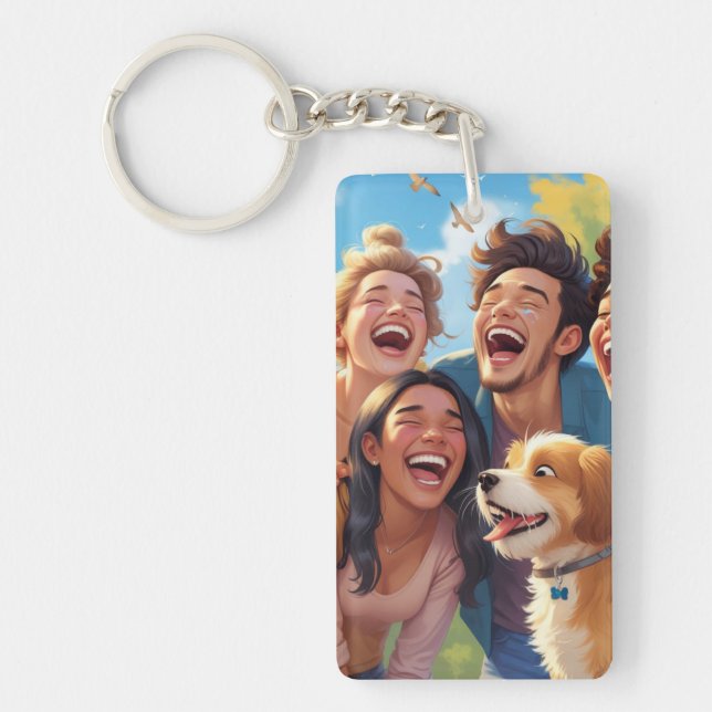 Best Friends & Dog Porte - clé - Cadeau unique pou (Devant)
