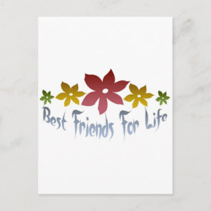 Best Friends For Life Postcard