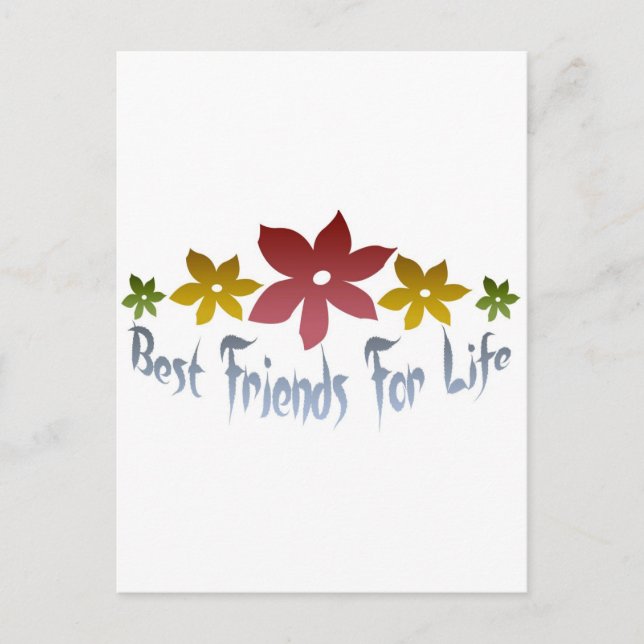 Best Friends For Life Postcard (Front)