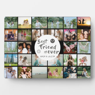 Best Friends Forever 28-Photo Collage Plaque 