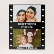Best Friends Forever 2 Custom Photo and Name black