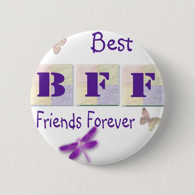 Best Friends Forever 2 Inch Round Button (Front)