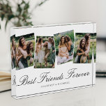 Best Friends Forever 4 Photo Collage<br><div class="desc">BFF photo block featuring a simple white background that you can change to any colour, 4 favourite photos for you to replace with your own, the title 'best friends forever', and your names underneath. A stylish picture block to gift your bff on their birthday or just to show how much...</div>