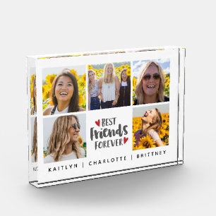 Best Friends Forever 5 Photo Collage Block