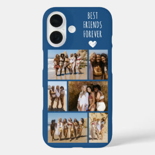 Best Friends Forever 6 Photo Blue iPhone 16 Case