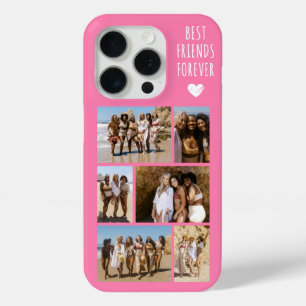 Best Friends Forever 6 Photo Pink iPhone 15 Pro Case