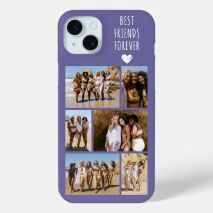 Best Friends Forever 6 Photo Purple iPhone 15 Mini Case