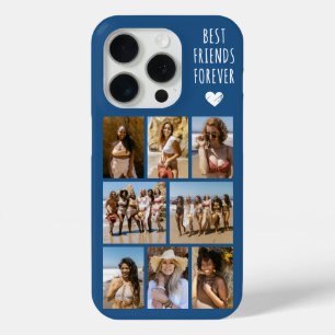Best Friends Forever 8 Photo Blue iPhone 15 Pro Case