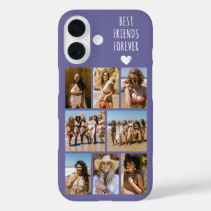 Best Friends Forever 8 Photo Purple iPhone 16 Case