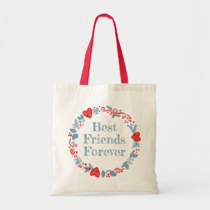 Best friends forever besties friendship girlfriend tote bag
