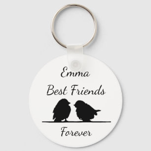 Best Friends Forever, BFF Cute Birds Keychain