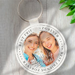 Best Friends Forever BFF Simple Modern Photo<br><div class="desc">This simple and classic design is composed of serif typography and add a custom photo. "Best Friends Forever" circles the photo of your friends</div>