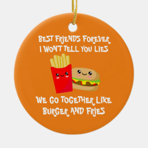 Best Friends Forever Ceramic Ornament