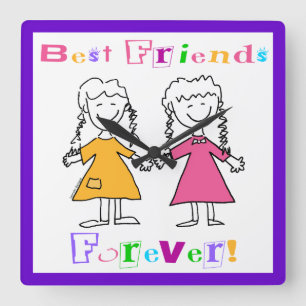 Best Friends Forever Clock