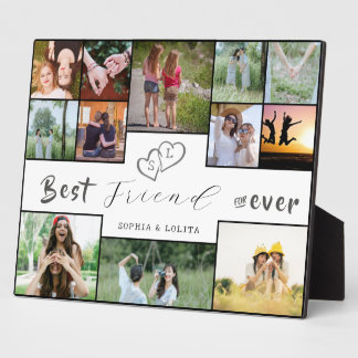 Best Friends Forever | Custom 12-Photo Collage Plaque