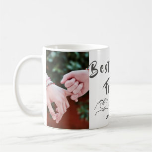 Best Friends Forever Custom 2-Photo Collage Mug