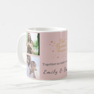 Best Friends Forever – Custom 4-Photo Collage Mug