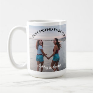 Best Friends Forever Custom Photo and Name Coffee Mug