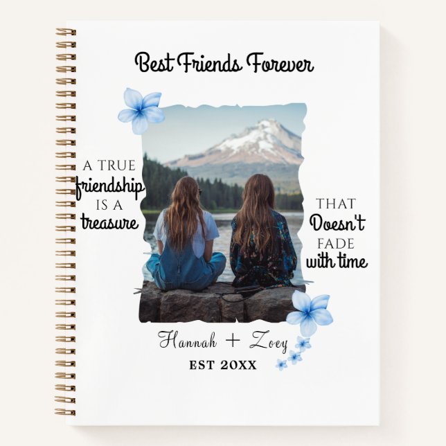 Best Friends Forever Custom Photo Journals  (Front)