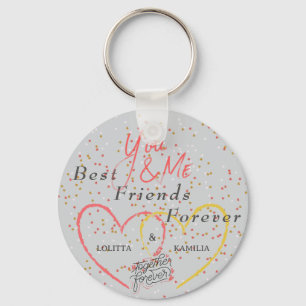 Best Friends Forever Custom Photo Keychain 