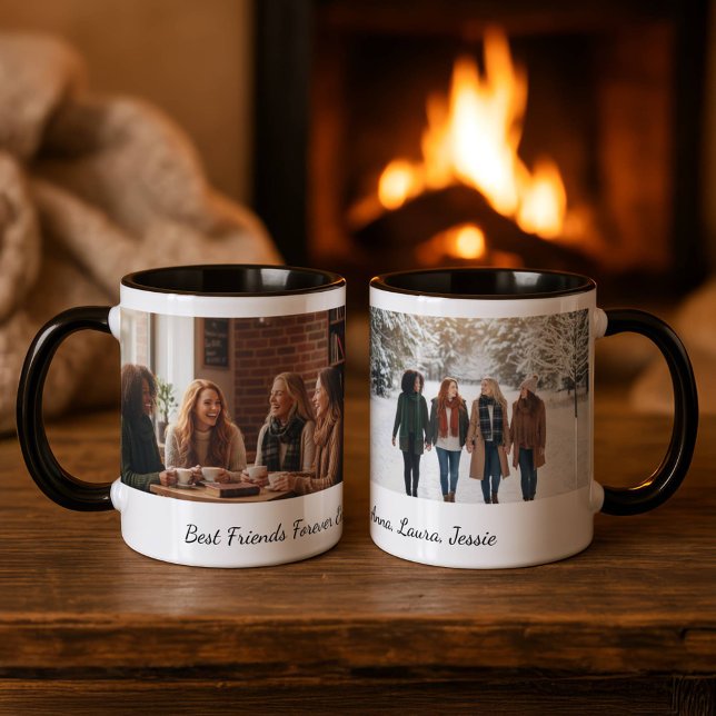 Best Friends Forever Custom Photo Personalized Cof Mug (Creator Uploaded)