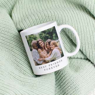 Best Friends Forever Custom Photo Personalized Coffee Mug