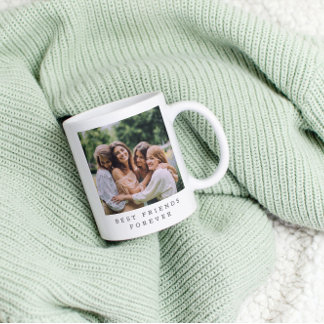 Best Friends Forever Custom Photo Personalized  Coffee Mug
