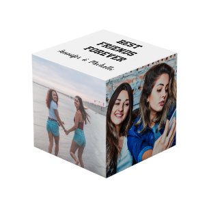 Best Friends Forever Custom Photos and Custom name Cube