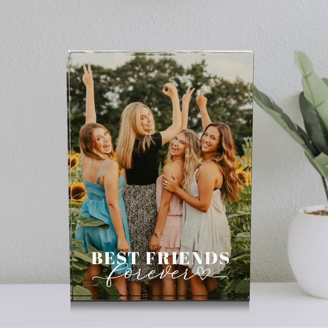 Best Friends Forever Custom White Script Photo (Creator Uploaded)