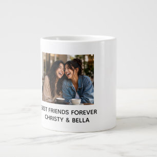 BEST FRIENDS FOREVER customized photo & names mug