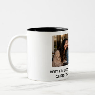 BEST FRIENDS FOREVER customized photo & names mug