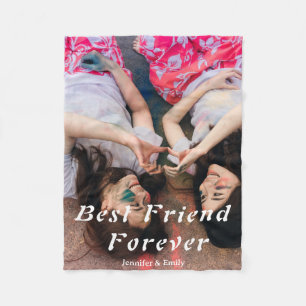 Best Friends Forever Fleece Blanket – Custom Photo