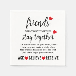 Best Friends Forever Friendship Day Napkin