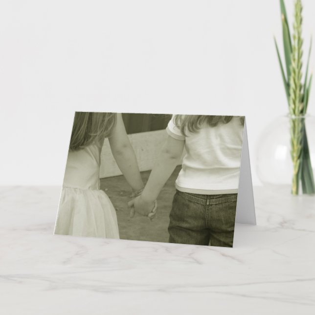 Best Friends Forever Greeting Card Template (Front)