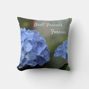 Best Friends Forever Hydrangeas Throw Pillow