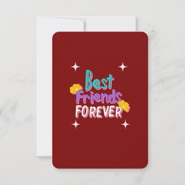 Best Friends Forever  Invitation (Front)