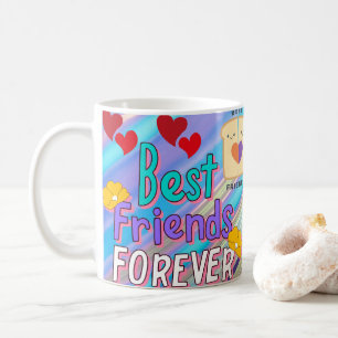 Best Friends Forever mug with Cute Cartoon Kids
