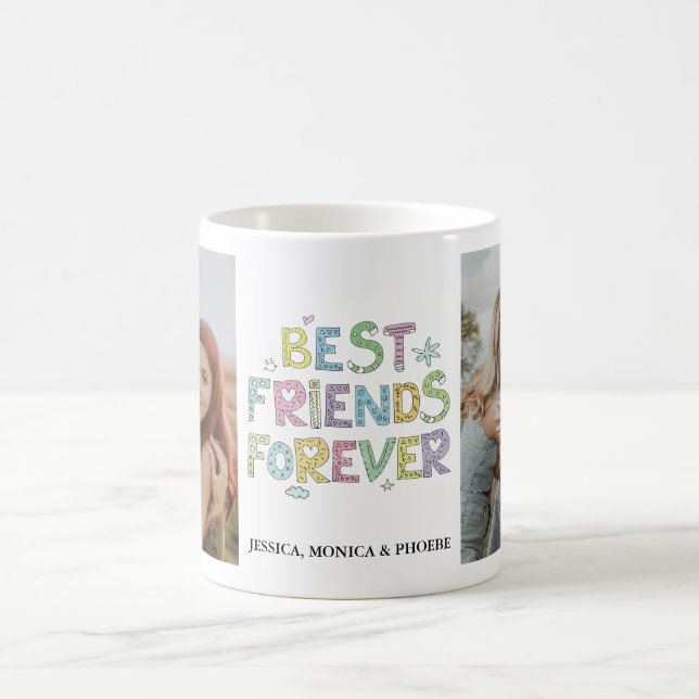 Best Friends Forever Personalized Photo Mug (Center)