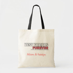 Best Friends Forever Personalized Quote Tote Bag