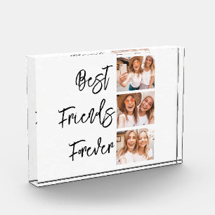 Best Friends Forever Photo Collage BFF gift idea Block