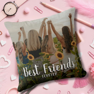 Best Friends Forever Photo Throw Pillow