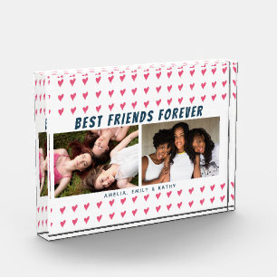 Best Friends Forever Pink Heart Galentine 2 Photo