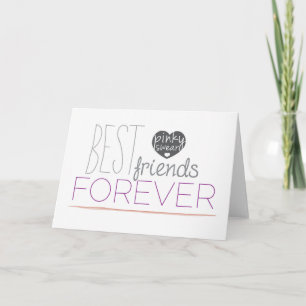 Best Friends Forever Pinky Promise Greeting Card