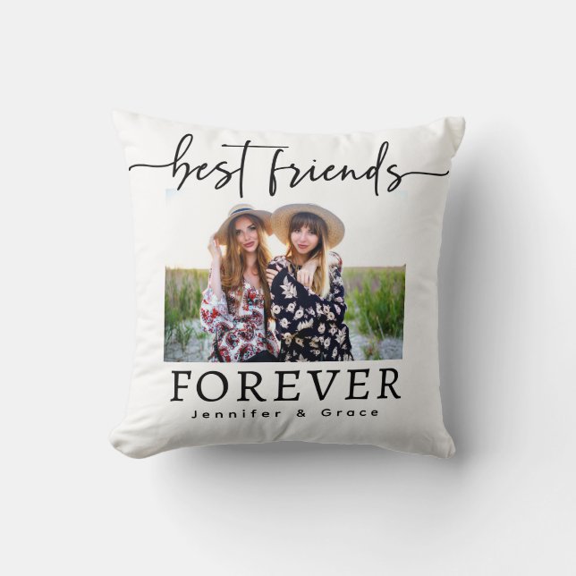 Best Friends Forever Throw Pillow (Front)