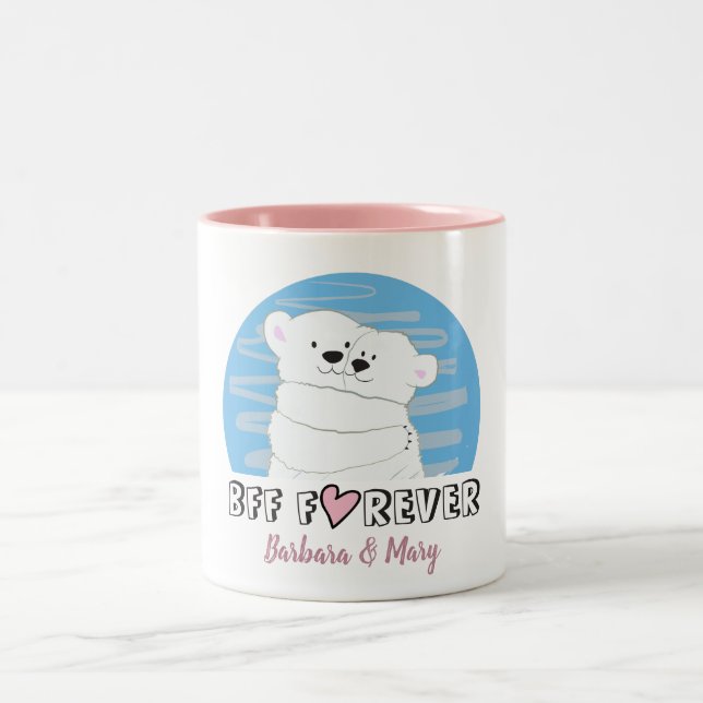 Best Friends Forever Two-Tone Coffee Mug (Center)